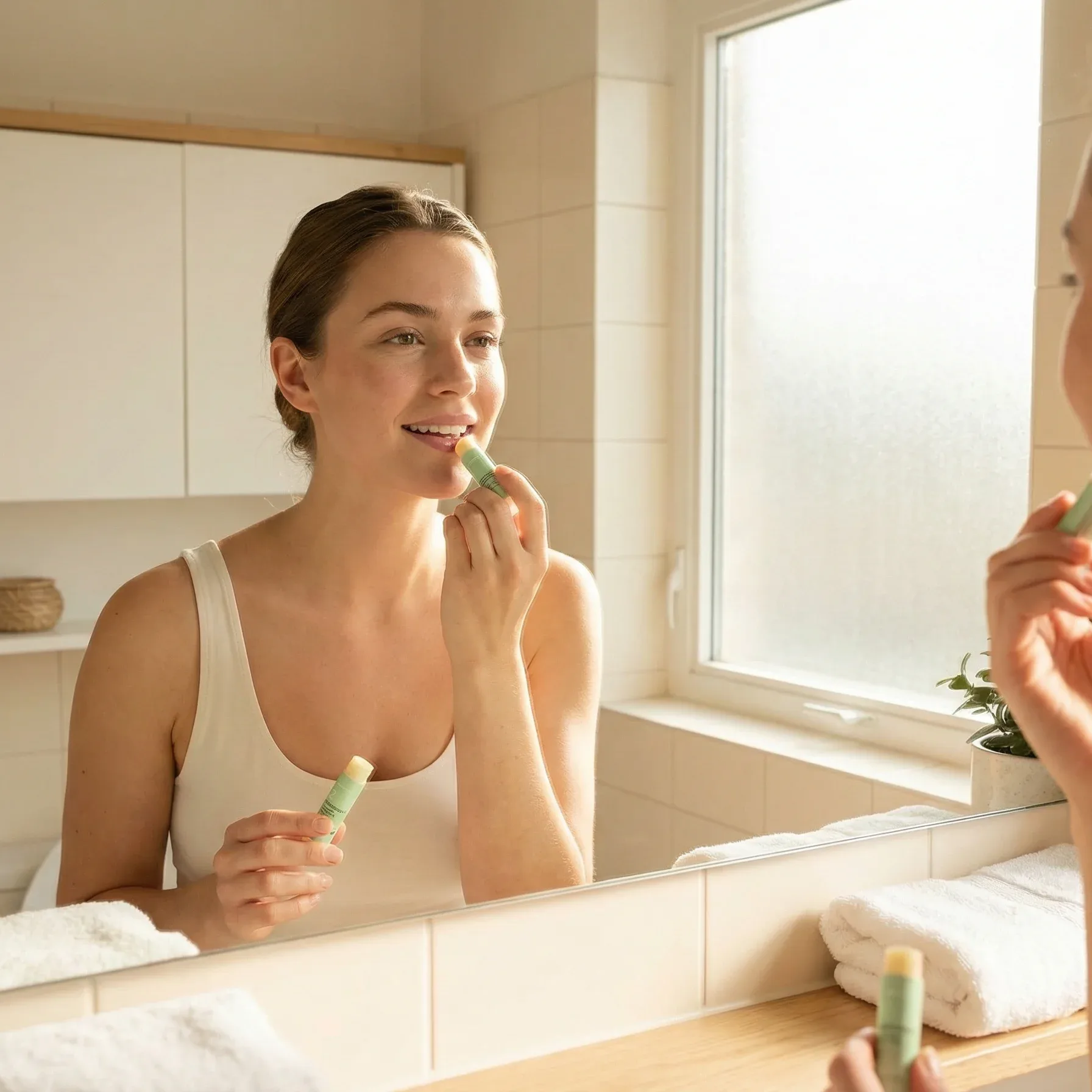 Numbrrrz organic lip balm with four simple ingredients
