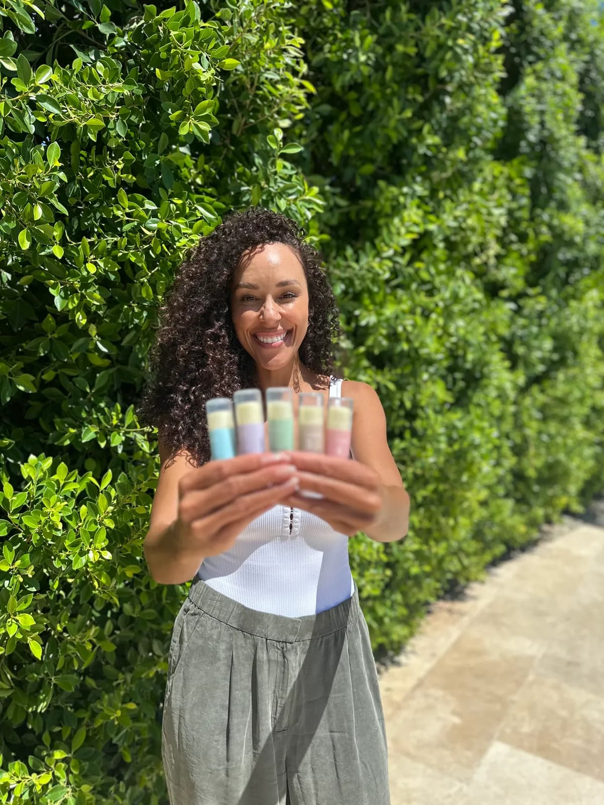 Numbrrrz full organic lip balm collection outdoors