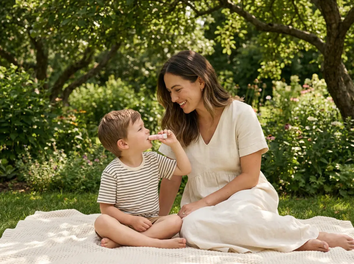 Numbrrrz organic lip balm collection in natural light