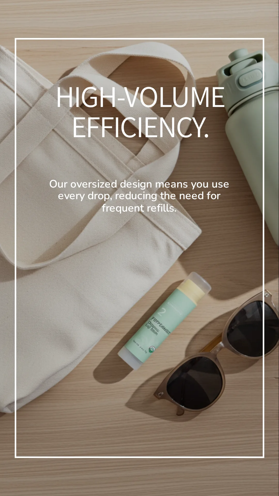 High-volume efficiency — Numbrrrz lip balm in everyday bag