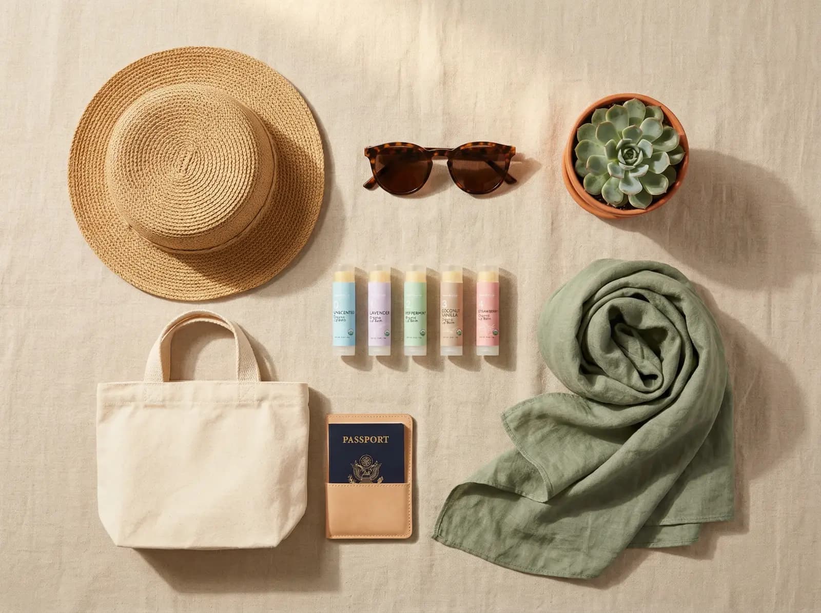 Travel light, stay hydrated — Numbrrrz lip balm at the beach