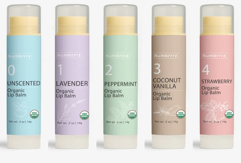 Numbrrrz Assortment 5-Count Lip Balm Pack