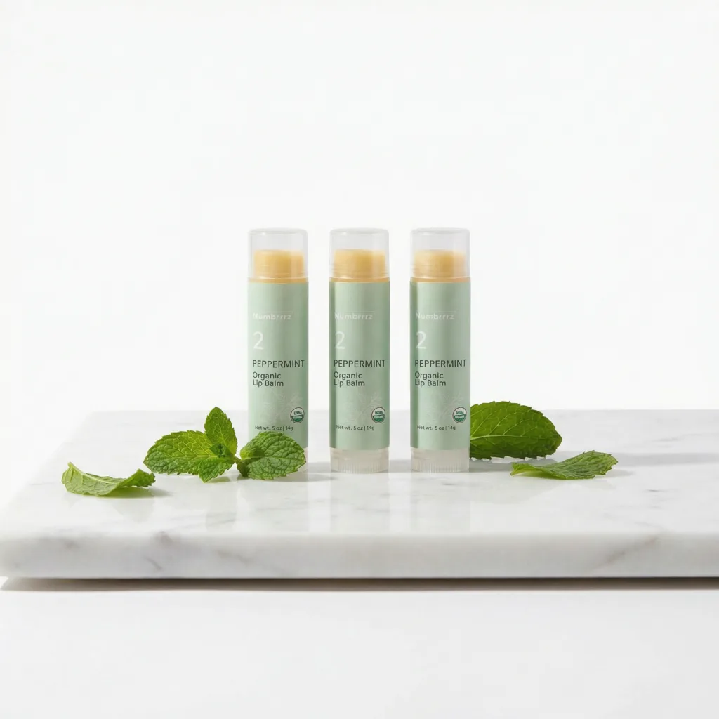 Numbrrrz Peppermint 3-Count Lip Balm