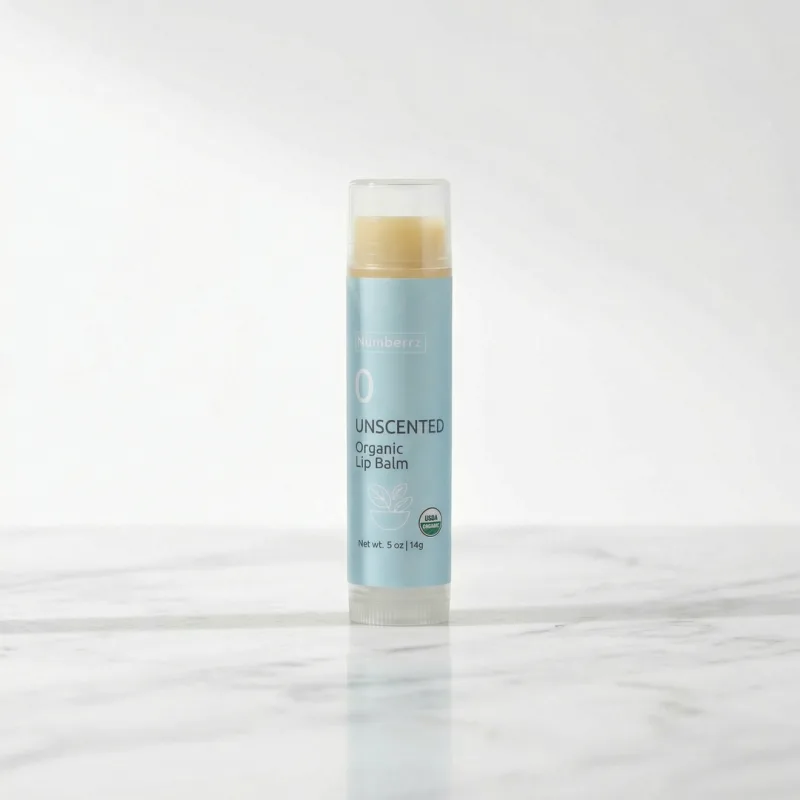 Numbrrrz Unscented Lip Balm — Single Tube