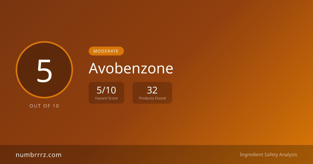Avobenzone in Beauty Products — Safety Analysis | Numbrrrz | Numbrrrz